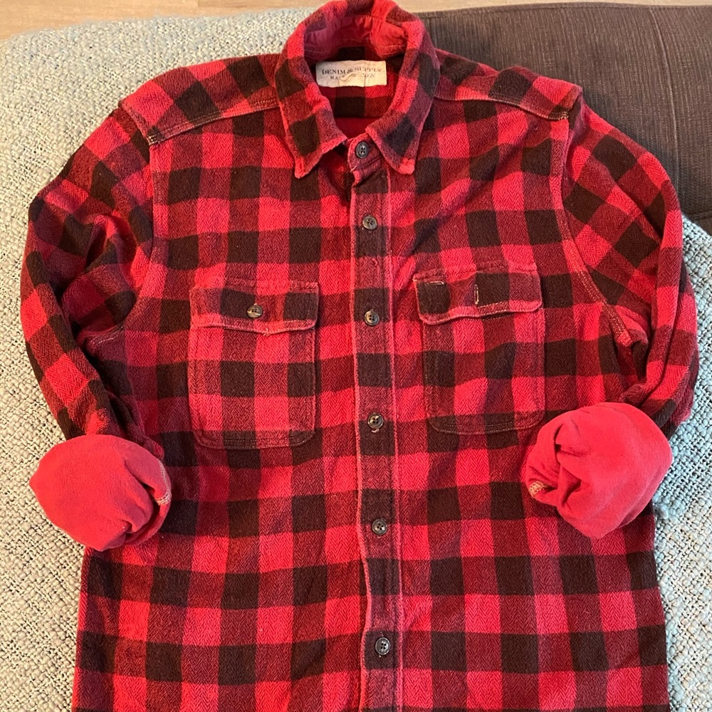 Ralph Lauren red and black flannel.